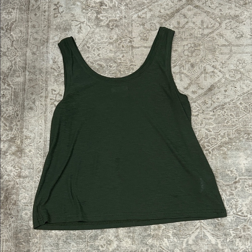Madewell Forest Green Tank Top